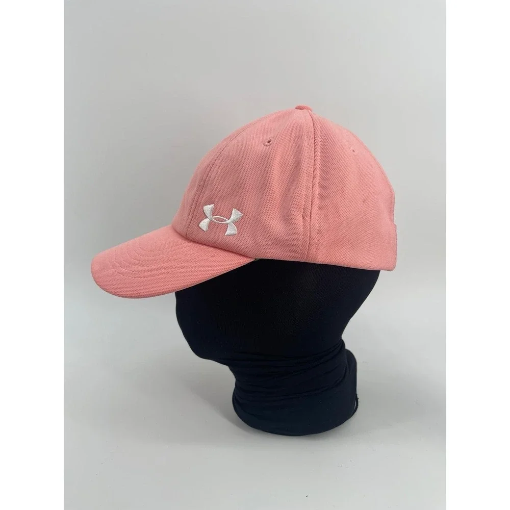 Under Armour Hat Strap-back Ball Cap Performance Pink‎ Running Pickleball Activ